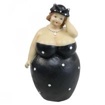 Dekofigur mollige Frau, Dicke Damen Figur, Baddeko H23cm