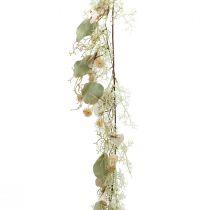 Distel Girlande Kugeldistel Kunstpflanze Deko Girlande 127cm