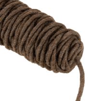 Artikel Wollkordel Braun 0,5 cm x 55 m Dekoschnur für Floristik und Bastelarbeiten