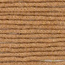 Artikel Wollkordel mit Draht Braun-Gold 5 m x 5 mm für Deko und Bastelarbeiten