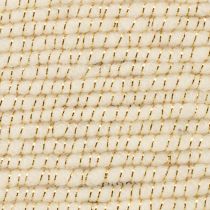 Artikel Wollkordel Weiß mit Goldfaden und Draht 5 m x 5 mm für Dekoration