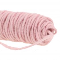Artikel Filzkordel Rosa 55m aus Schafwolle und Jute für Dekoration und Bastelarbeiten