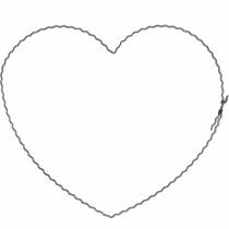 Artikel Drahtherzen 20cm Wellenringe Kranzreifen Herz 10 St