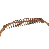 Artikel Drahtkorb oval mit Henkel aus Metall rostfarbig 30/25 cm 2er-Set für Garten und Dekoration