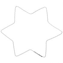 Artikel Drahtstern Metall Wellenring Ø 20 cm Silber für Weihnachtskranz 10 Stück