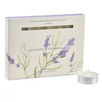 Artikel Duftkerzen Lavendel Kamille Teelichter Weiß Ø3,5cm 12 St