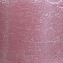 Artikel Altrosa Stumpenkerzen aus durchgefärbtem Wachs 70×80mm 4er Set