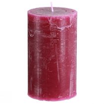 Artikel Durchgefärbte Kerzen Berry Stumpenkerzen Lila 70×120mm 4 St