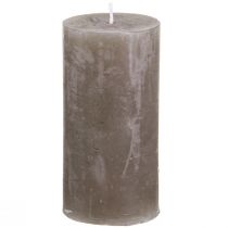 Artikel Durchgefärbte Kerzen Braun Stumpenkerzen 50×100mm 4 St