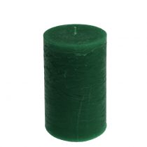 Artikel Durchgefärbte Kerzen Dunkelgrün 85x150mm 2 St