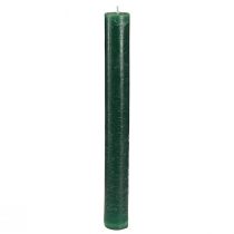 Artikel Durchgefärbte Kerzen Dunkelgrün Stabkerzen 34x300mm 4 St