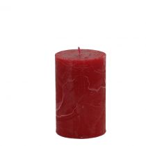 Artikel Durchgefärbte Kerzen Dunkelrot 60x100mm 4 St