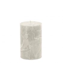 Artikel Durchgefärbte Kerzen Grau 60x100mm 4 St