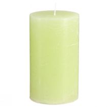 Artikel Durchgefärbte Kerzen Lime Grün​​​​​​​ Stumpenkerzen 70×120mm 4St