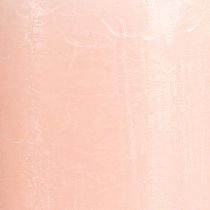 Artikel Durchgefärbte Kerzen Rosa Stumpenkerzen Hellrosa 70×120mm 4St