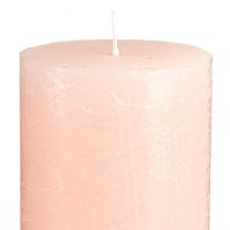 Artikel Stumpenkerzen aus Wachs Hellrosa 70x120mm 4er-Set