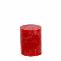Artikel Durchgefärbte Kerzen Rot 70x80mm 4 St