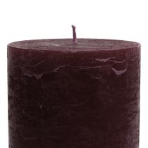 Artikel Durchgefärbte Kerzen Burgund 85x150mm 2St