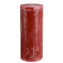 Artikel Durchgefärbte Stumpenkerzen Dunkelrot 85x200mm 2 St