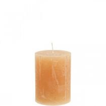 Artikel Durchgefärbte Kerzen Orange Peach Stumpenkerzen 60×80mm 4 St