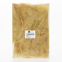 Artikel Echte Federn zum Basteln in Hellgelb 5cm – 10cm 20g