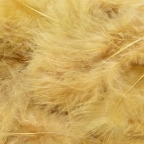 Artikel Echte Vogelfedern Hellgelb 5-10 cm 20 g Bastelmaterial