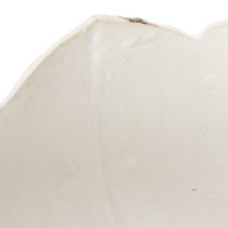 Artikel Osterschale aus Holz und Kunststoff in Eioptik Ø 11 cm Weiß-Grau 4er Set