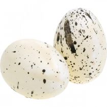Deko Ei mit Feder Künstliche Ostereier Osterdeko H6cm 6St