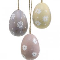 6 x trendy Holz Dekostecker Eier im Farbmix 3 21 cm der PREISHIT x 4871 