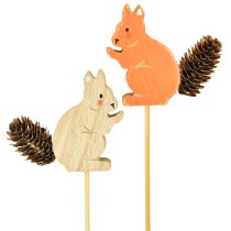 Artikel Eichhörnchen Deko Blumenstecker Holz 9×8×1,5cm 12St