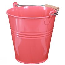 Artikel Eimer Blumenkübel Metall Rosa 26x22,5x23cm 6l für Innen und Außen