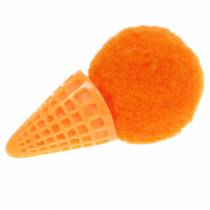 Artikel Eiscreme in der Waffel künstlich Grün, Gelb, Orange Sortiert 3,5cm 18St