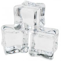 Künstliche Eiswürfel Deko Eis Transparent 2cm 30St