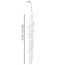 Artikel Eiszapfen Deko beschneit Christbaumschmuck 14cm 4 St