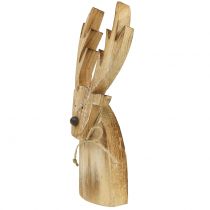 Artikel Elch Holz Natur 32cm x 10cm