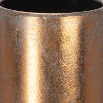 Artikel Metall Bodenvase Kupferfarben Trichterform Ø27cm H58cm für Innenbereich
