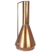 Artikel Metall Bodenvase Kupferfarben Trichterform Ø27cm H58cm für Innenbereich