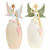Deko-Figur Elfe Weiß 12cm 2St