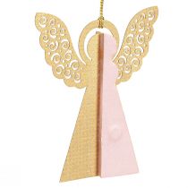 Artikel Engel Papieranhänger Wabenpapier Apricot Gold 12cm 4er-Set