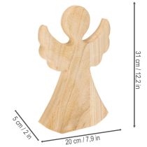Artikel Holzengel Dekofigur aus Naturholz 30 cm für Innenbereich