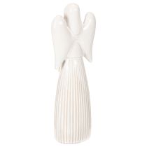 Artikel Engel-Figur aus Keramik, Cremeweiß, mit Herz, Höhe 23 cm