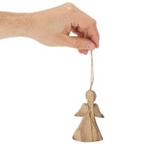 Artikel Holzengel zum Aufhängen für Weihnachtsbaum 10 cm 12er Set