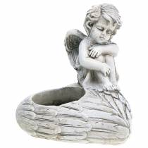 Grabschmuck Teelichthalter Engel 10cm 2St