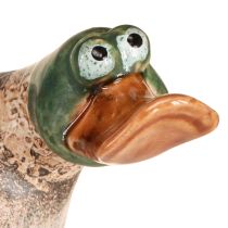 Artikel Keramik Enten Dekofigur Set 2-teilig Braun Grün 15 cm Indoor