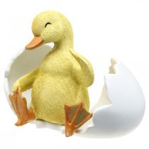 Artikel Entenküken-Figur Polyresin H10cm B12,5cm Gelb-Weiß