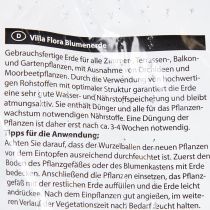 Artikel Villa Flora Blumenerde 18L mit Langzeitdünger für Balkon- und Zimmerpflanzen