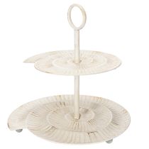 Artikel Etagere Metall Vintage Creme 39cm Rund Innenbereich