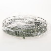 Artikel Metall-Etagere mit drei Etagen und Tannenmuster, rund, 49 cm, Grün