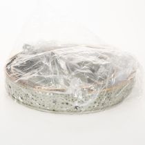 Artikel Deko-Etagere aus Metall zweistöckig mit Sternmotiv 49 cm mint-gold