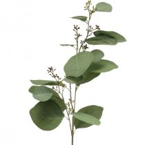 Künstlicher Deko Zweig Eukalyptus mit Knospen Kunstpflanze 60cm